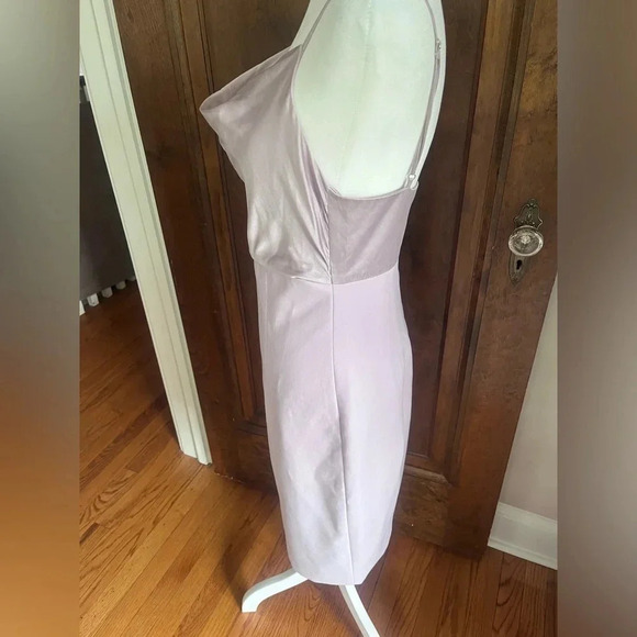 Cinq à Sept Purple Sleeveless Cowl Neck Shift Dress Women Size 10 - Picture 4 of 9